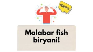 Healthy man enjoying the benefits of Malabar Fish Biryani