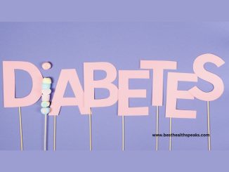 Diabetes is written in a landscape photo