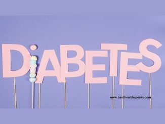 Diabetes is written in a landscape photo