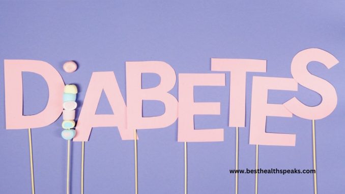 Diabetes is written in a landscape photo