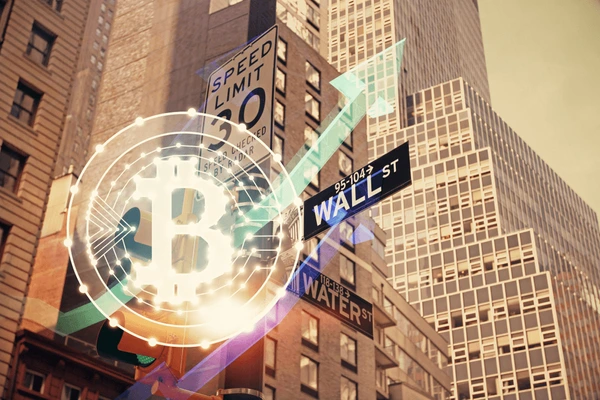Illustration comparing crypto vs stock market investing in 2025